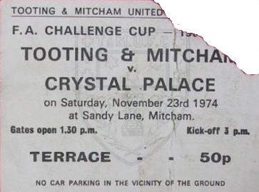 Ticket v Crystal Palace